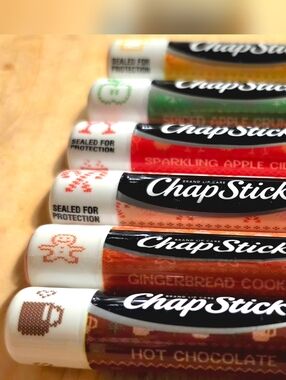 NEW Lot of 6 ChapStick LIMITED EDITION Cozy Comforts Lip Balm HOLIDAY FLAVORS